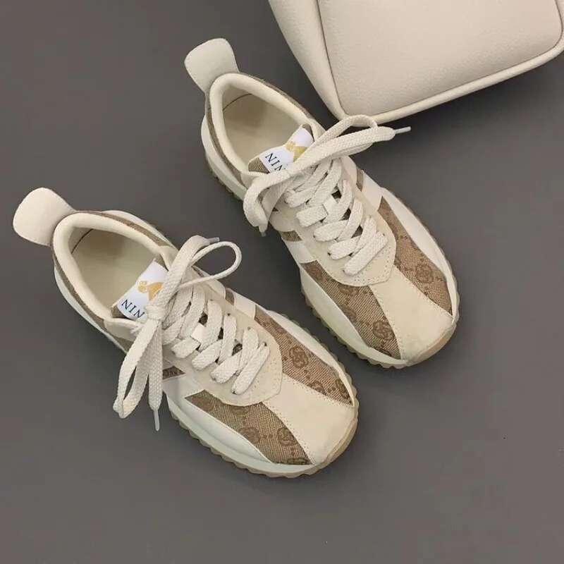 Fashion Forrest Gump Spring New Thick Sole Sports Versatile Casual Elevated Women's Shoes