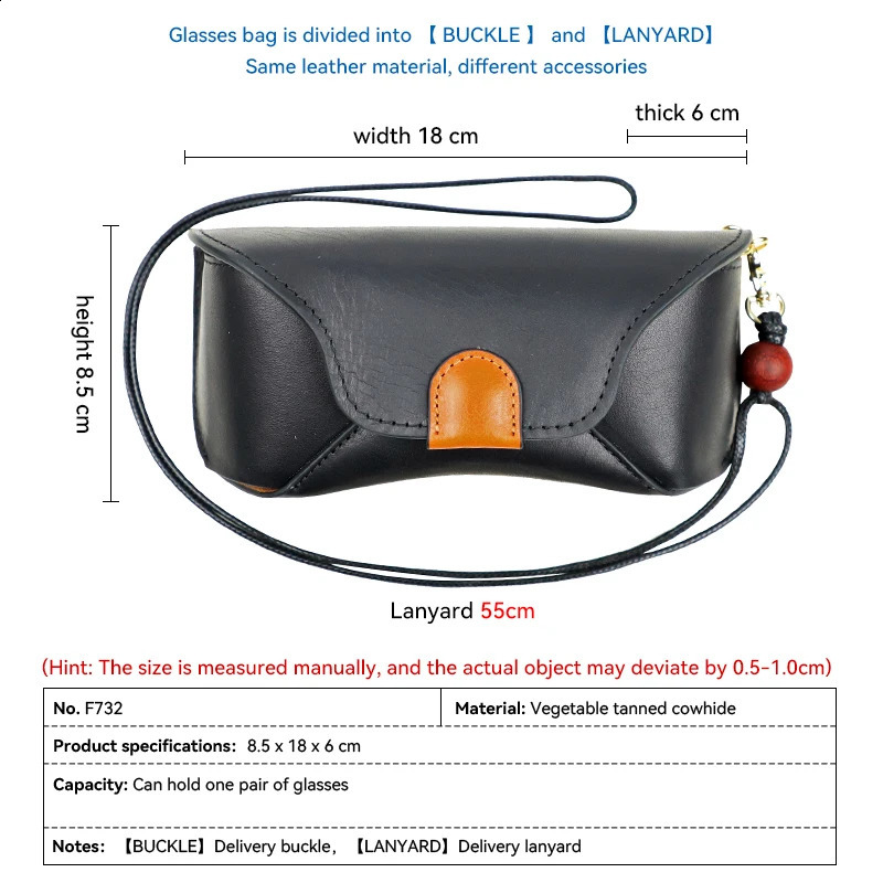 Genuine Leather Eye Glasses Bag for Eyeglass High Quality Handmade Causal Glasses Case Sunglasses Protector Pouch 250326