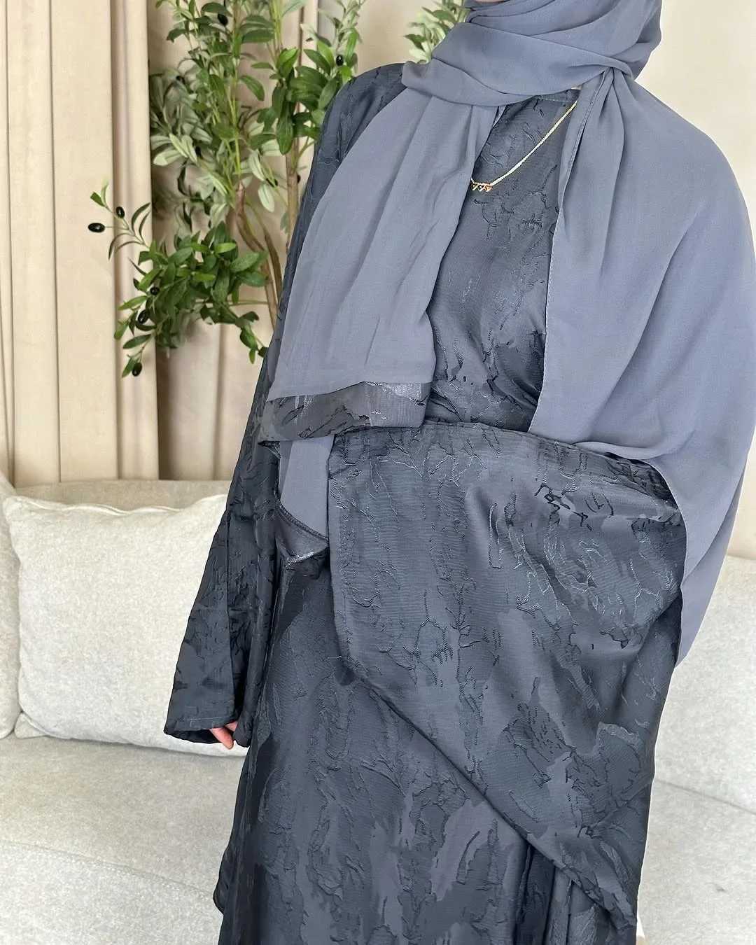 Eid Djellaba Satin Abaya Dubai Kaftan Women Muslim Dress Party Gown Ramadan Islam Jalabiya Ka Caftan Marocain Femme Robe New X250514
