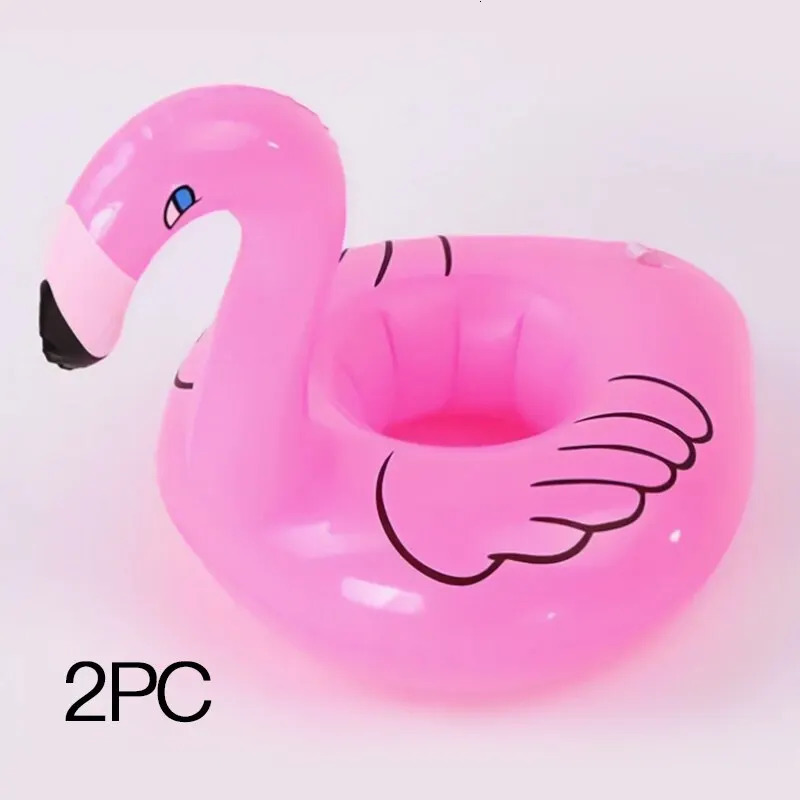 Flamingo Inflatable Cup Holder 2PCS Beverage Swimming Pool Floating Toy Party Decoration Bar er 250321