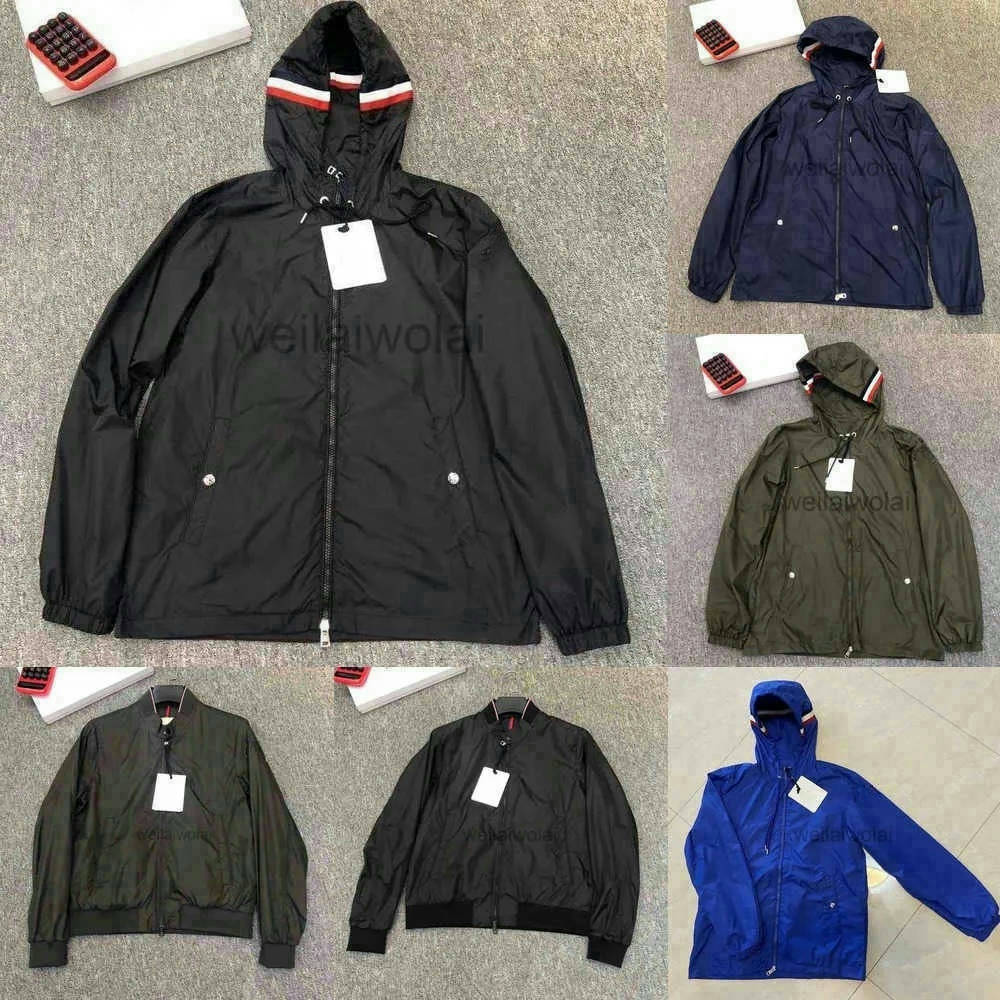 Mens Designer Jacket Spring Autumn Windbreaker Have NFC Scan Jacket Zipper Colorful Fashion Hooded Mens Raincoat Outerwear High Quality Slim Stylist Coat Parkas T2