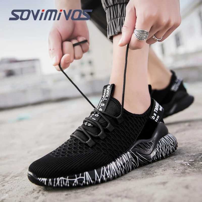 Mens Walking Shoes - Slip On Tennis Running Shoes Memory Foam Lightweight Work Sneakers for Indoor Outdoor Gym Z250326