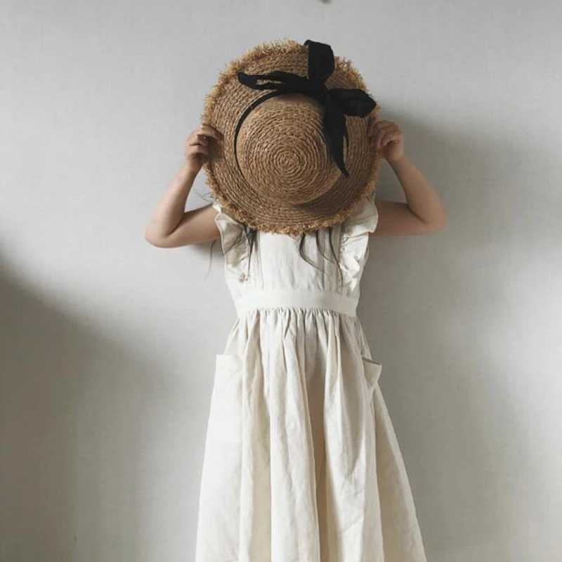 New brand baby girl dress South Korea Japan Sle summer childrens girl dress ruffled childrens clothing tight princess dress W250326