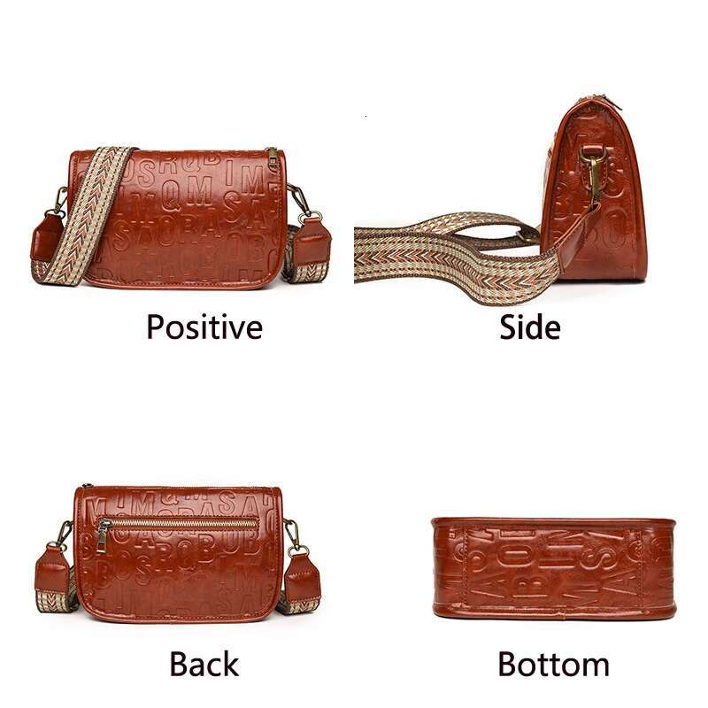 Fashion Letter Messenger For Women High Quality PU Leather Ladies Handbag Crossbody Shoulder Bag Female Purse Sacs