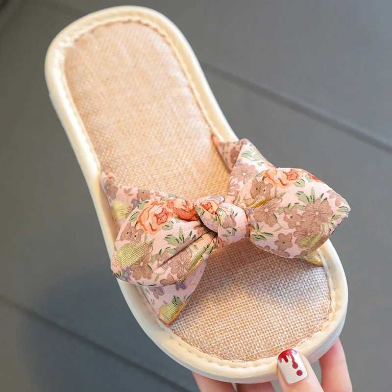 Slipper Childrens linen slippers Spring and autumn Girls Day series Sweet agricultural small perfume house S25326