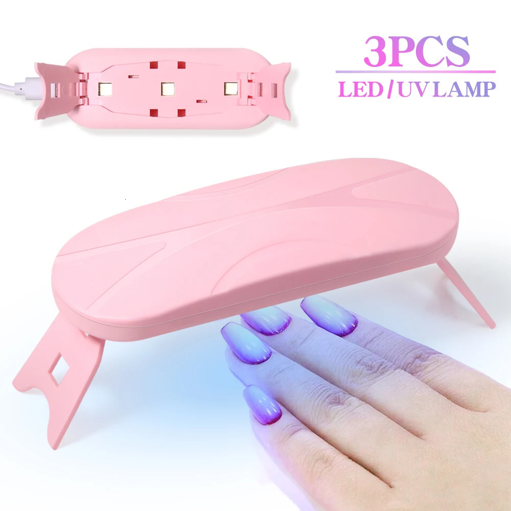 YIKOOLIN Foldable Mouse Light Nail Lamp Machine Mini LED Used for Home Salon Tools Professional Potherapy 250325