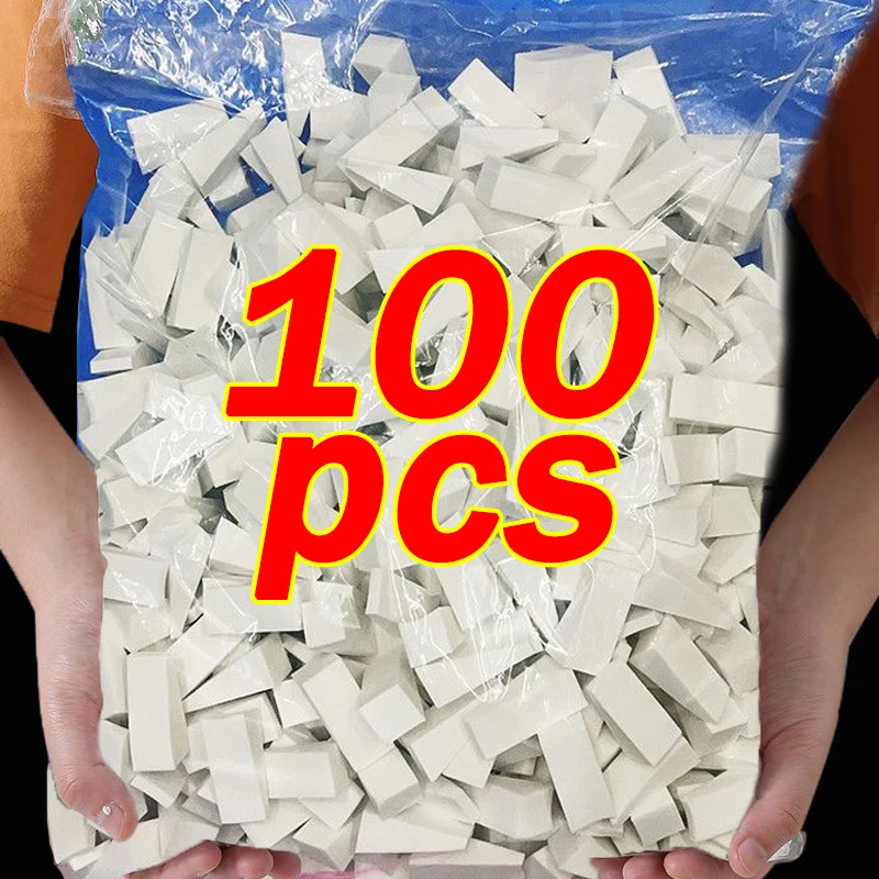 100pcs Soft Triangle Makeup Sponge Puff Blend Smearing Foundation Concealer Cream Tool Detail Powder Puff Cosmetics Applicator 250317