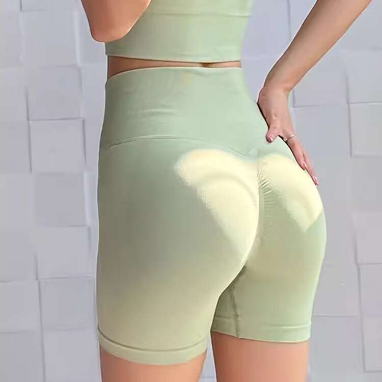 Women Yoga Pants Peach Hip Lifting Sports For Women S Fitness High Waist And Abdominal Three Leg Shorts Running Stretch Tight Yoga Shorts