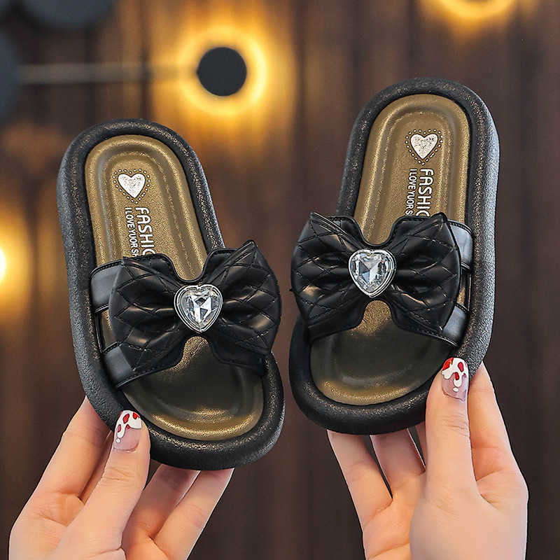 Slipper Summer flat bow slippers for parent-child wear non slip slippers beach shoes S25326