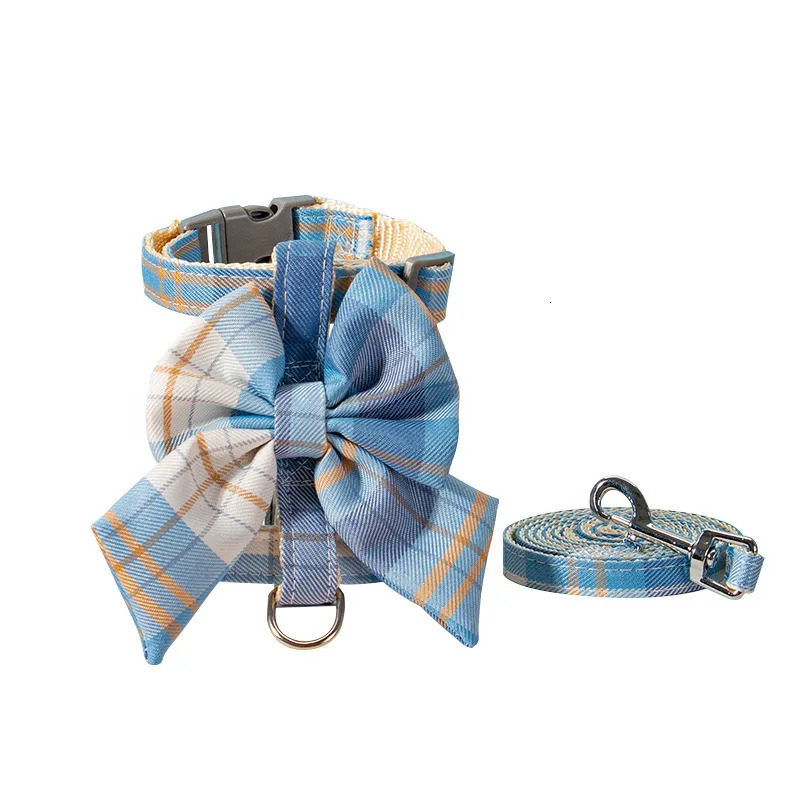 Cat Dog Collar Cute Pet Harness with Breast Strap Traction Rope Cat Clothes Harness Vest Princess Puppy Kitten Accessories 250326