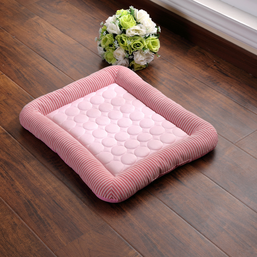 Summer Breathable Dog Cooling Mat Eco-friendly Washable Puppy Dog Beds For Medium Small Dogs Sleeping Pet Mattress