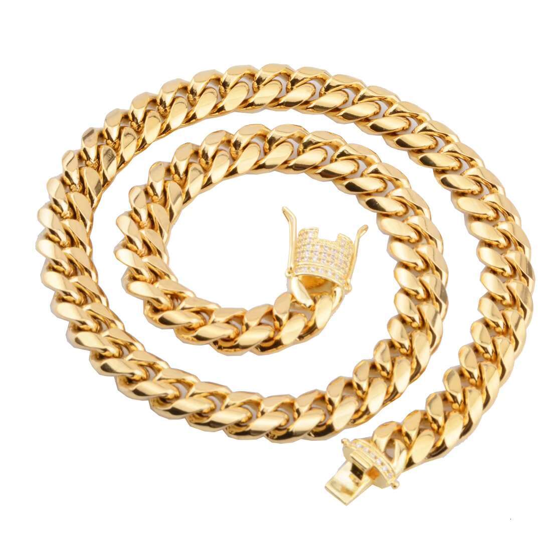 Designer necklace Jewelry Factory Wholesale Price New Model Customized Pvd Gold Chain 18k Italian Gold Chain Cuban Gold Chain Bracelet Necklace