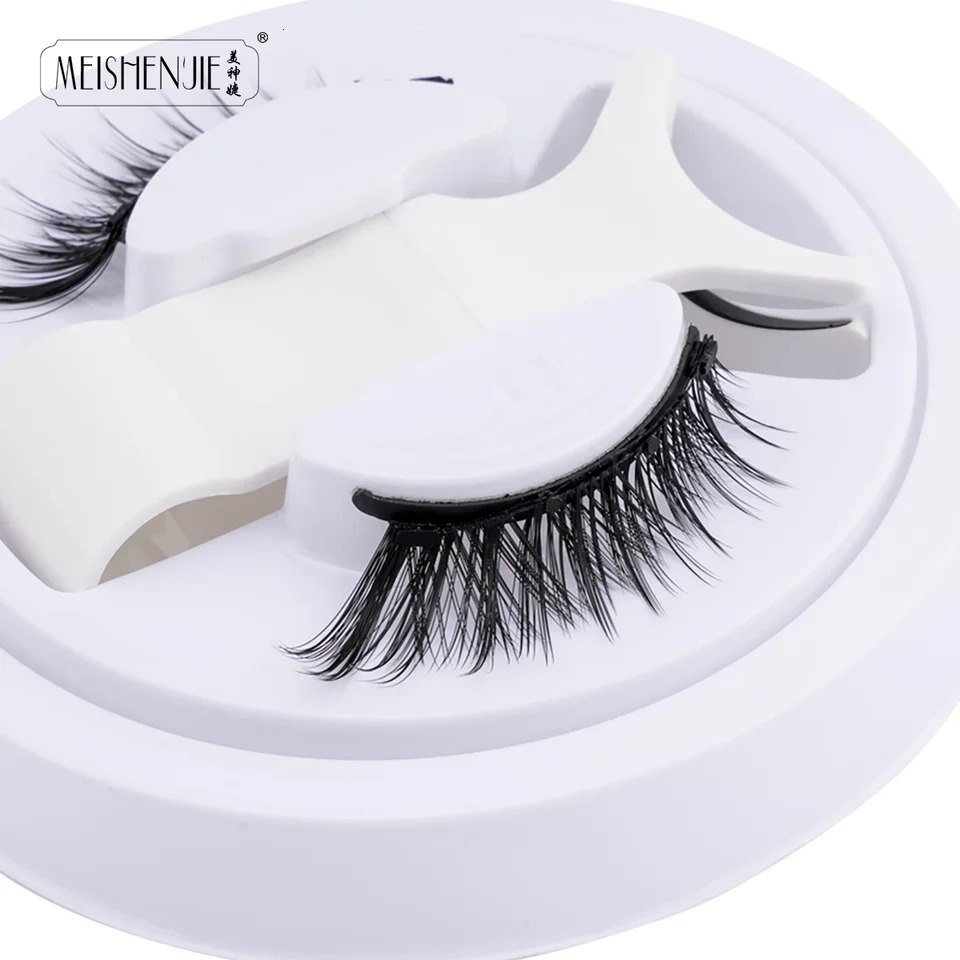 Wholesale 5 Pair Magnetic Eyelashes Kit Natural Long False Eyelashes with Magnetic Eyelashes Tweezers Set Makeup Tool 250324