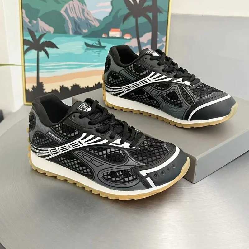 Fashion Chunky Heel Platform Unisex Shoes Designer Luxury Flat Heel All Match Casual Trainers Mixed Color Sport Sneakers FemaleC250327