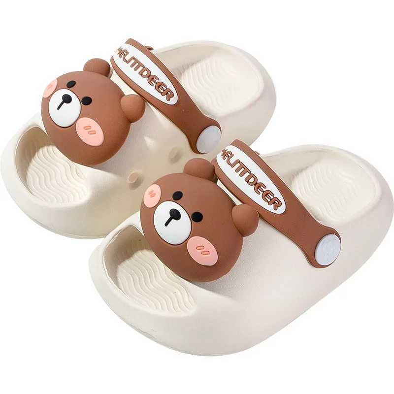 Slipper Summer 2025 New Childrens Indoor Slide Summer Cool Family Slide for Boys Babies Boys and Girls Soft Bottom Lightweight S25326
