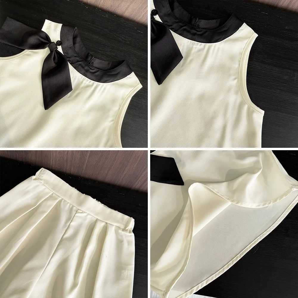 Bear Leader Elephant Baby Girl Clothing Set New Fashion Bow Sleeveless T-shirt+Pants 2 Summer Childrens Flat Casual ClothesT250327