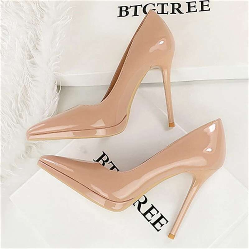 BIGTREE Spring Pointed Toe Platform Pumps Woman Fashion Thin Heels Elegant Banquet Ladies Shoes atillas De Mujer