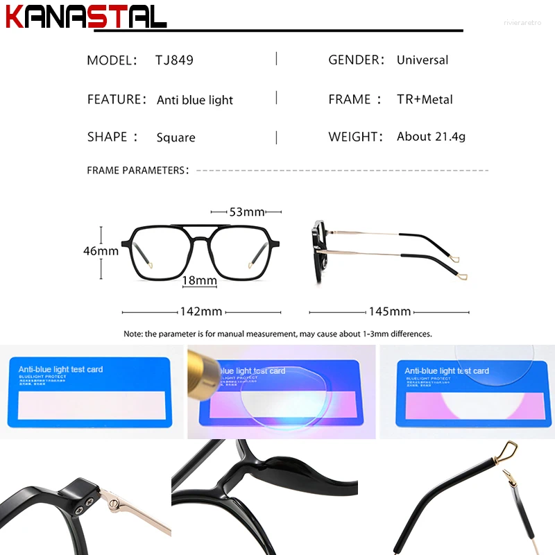 Sunglasses Prescription Reading Glasses Men CR39 Optic Lenses Myopia Eyewear Women Blue Light Blocking Computer TR90 Metal Eyeglasses Frame