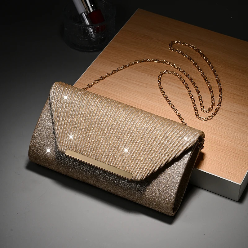 y envelope night club bag shiny grain d texture long hard shoulder wedding handbag 250326