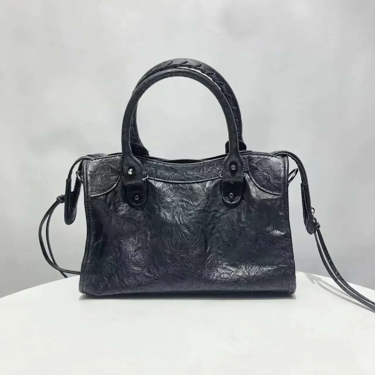 Large Capacity Tote For Women Designer City Motorcycle Shoulder Bag 2024 Autumn And Winter Handbag Splicing Crossbody