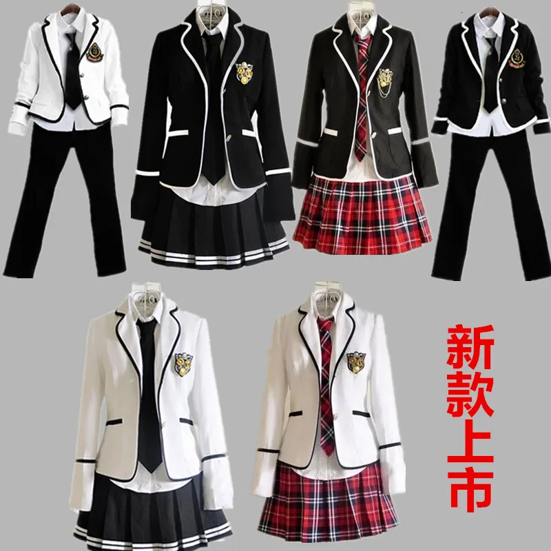 Elementary School Uniform and Long Sleeve Japanese Students Reading British Student 250326
