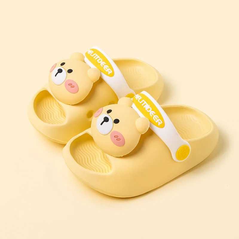 Slipper Summer 2025 New Childrens Indoor Slide Summer Cool Family Slide for Boys Babies Boys and Girls Soft Bottom Lightweight S25326