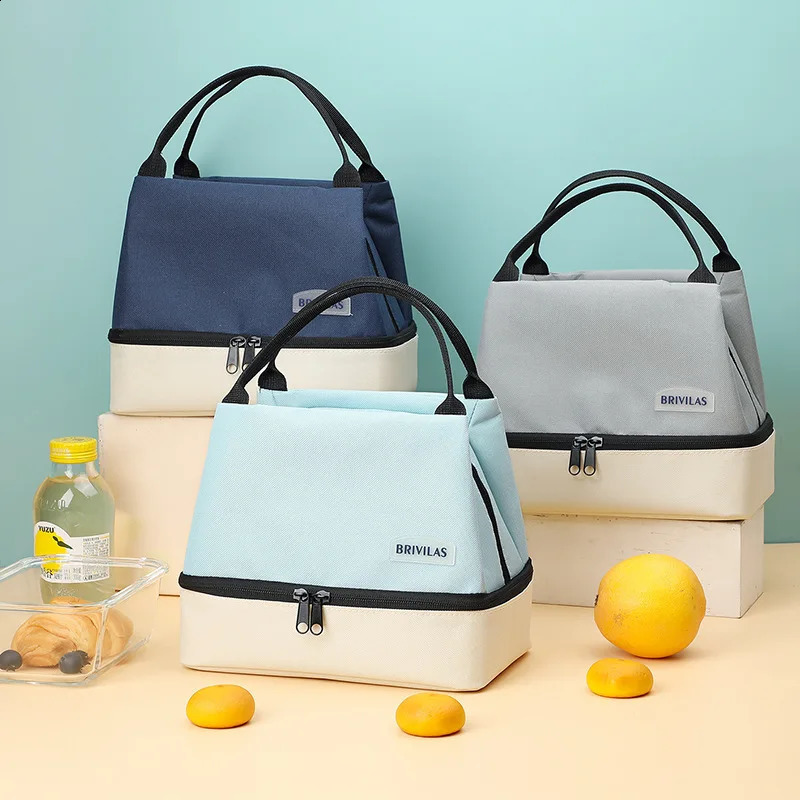 Lunch bag with shoulder strap handle cooler womens portable food bag work student lunch box bag cooler bag 250326