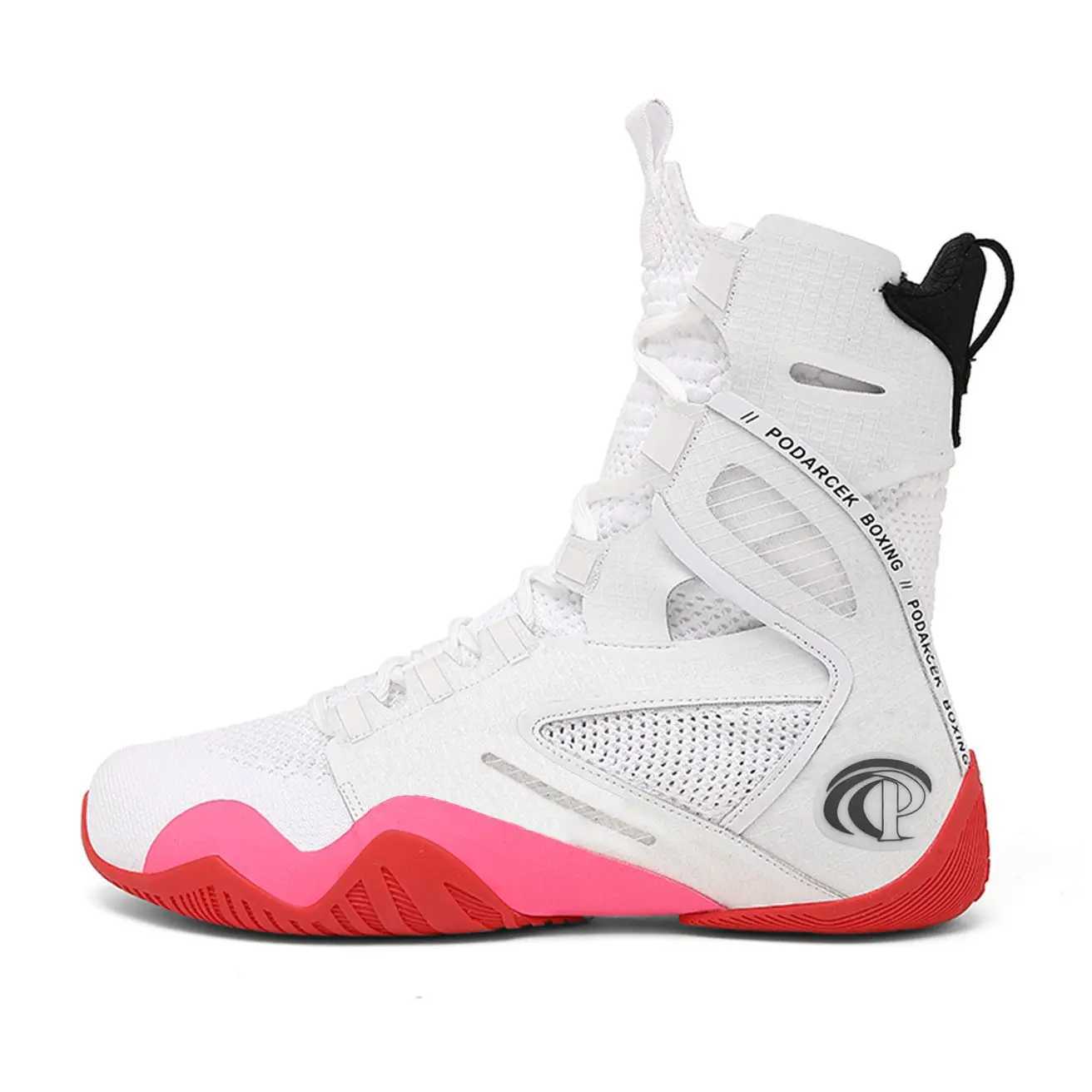 Professional top-level boxing shoes mens indoor combat fitness hard pull wrestling boots combat boots M250327