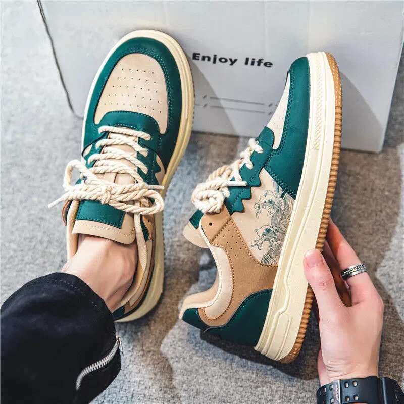 Skateboarding Canvas Comfortable Vulcanized All-match Men Casual Sneakers Fashion Student Shoes Male