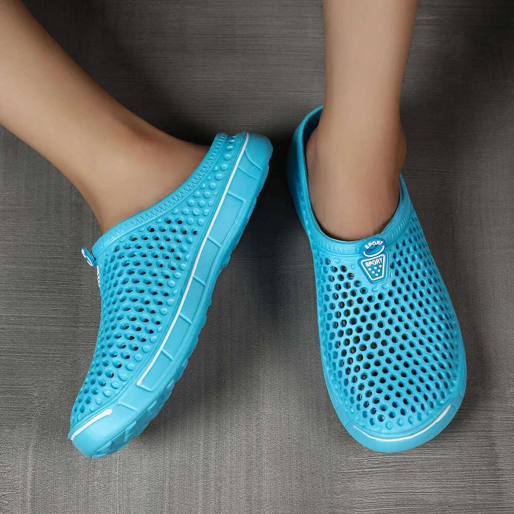 Comfortable Pool Sandals Summer Outdoor Beach Shoes Men Slip on Garden Clogs Casual Water Shower Slippers Unisex atos