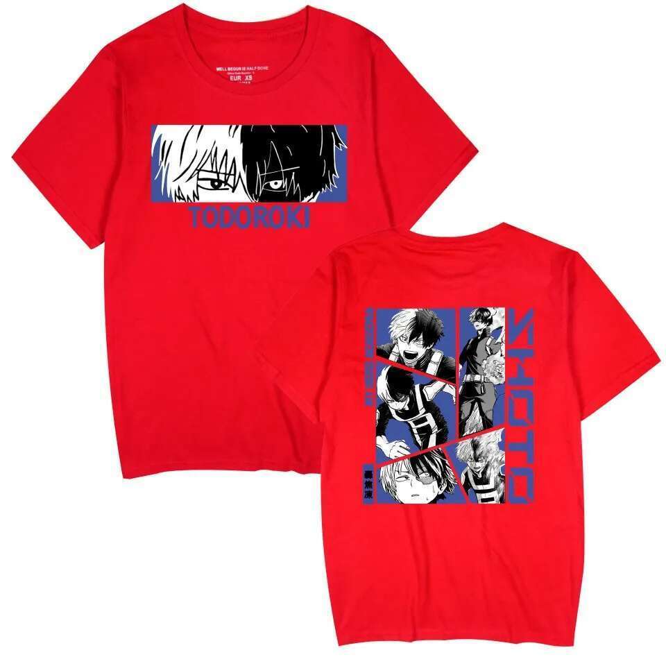 My Hero Academy Customized Summer Printed Men s High Quality Cotton Casual T shirt Fashionable and Comfortable Street Clothing