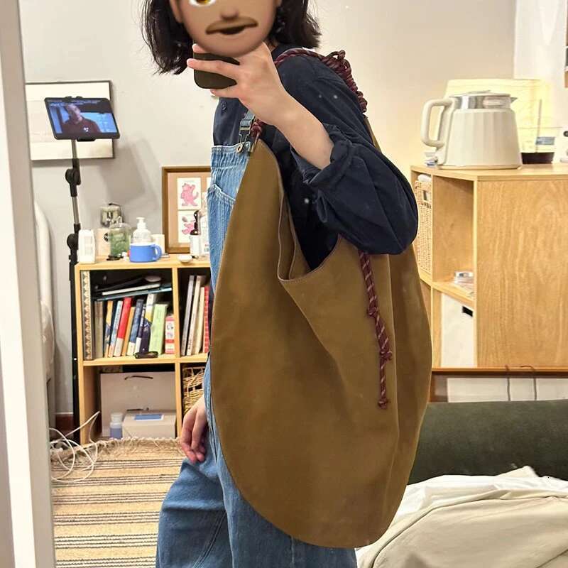Faux Suede Oversize Hobos Bags For Women Designer Handbags Purses New In Knot Strap Handle Underarm Shoulder