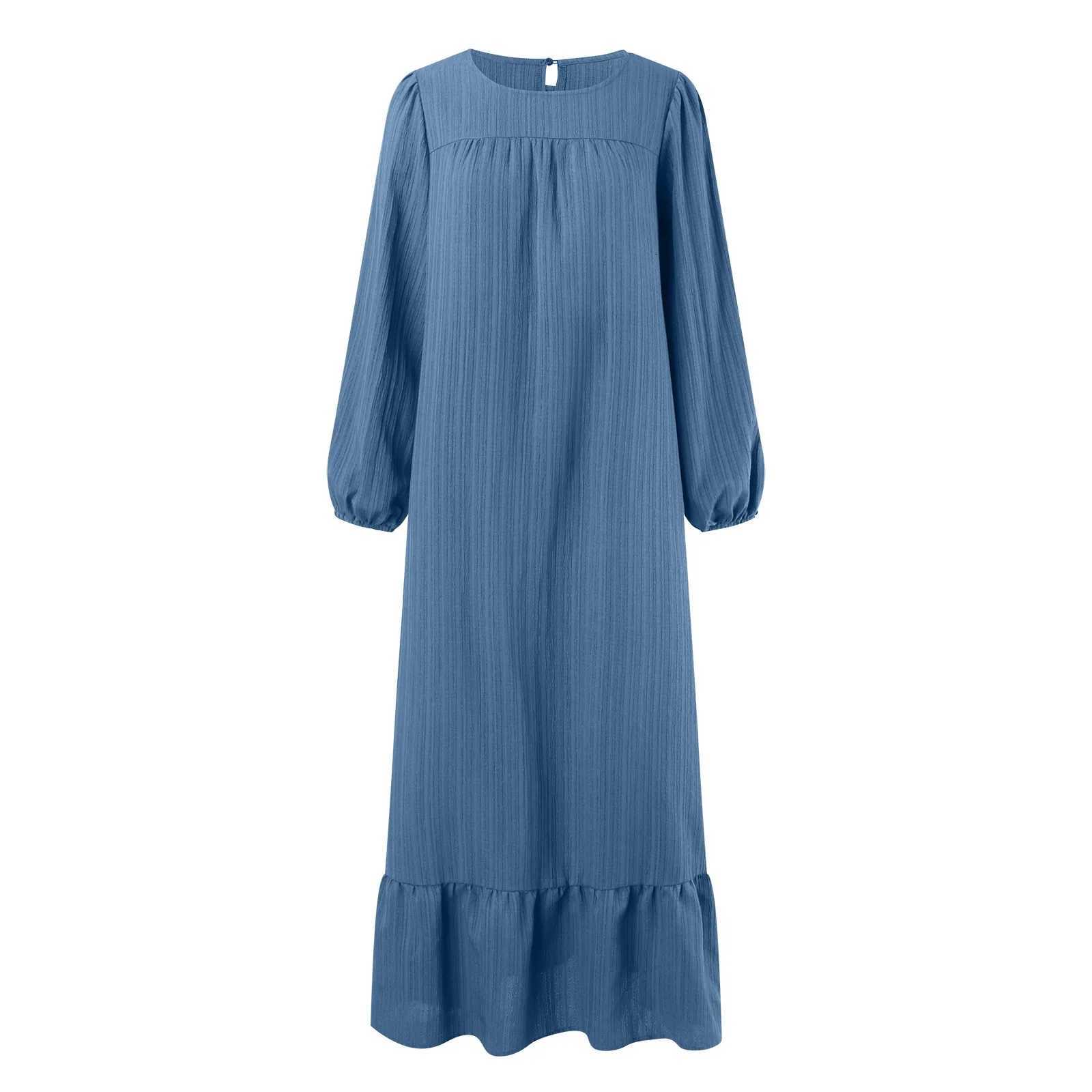 Eid Khimar Long Slve Abaya Dubai Turkey Islam Muslim Oversized Robe Kaftan Modest Dress For Women Ka Damen X2505141