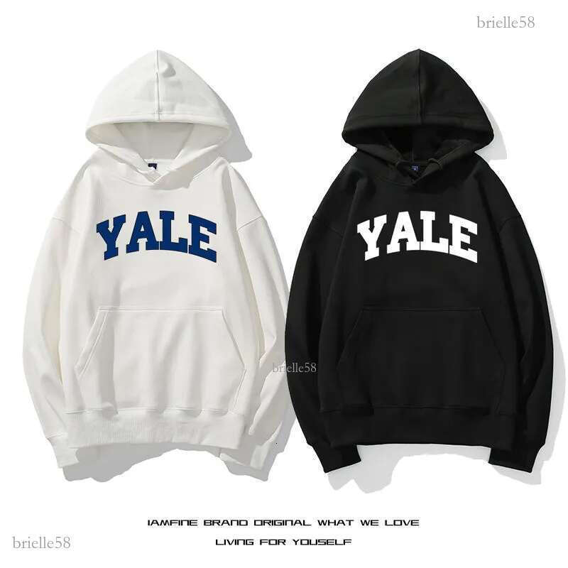 Yale University YALE Printed Hoodie Unisex Cool Casual Long Sleeve Hoodie