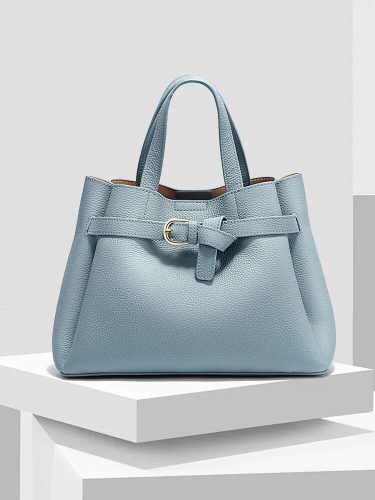 Zency Genuine Leather Top-Handle For Women Designer Crossbody Bag Zipper Purse Elegant OL Handbag 2024 New Shoulder