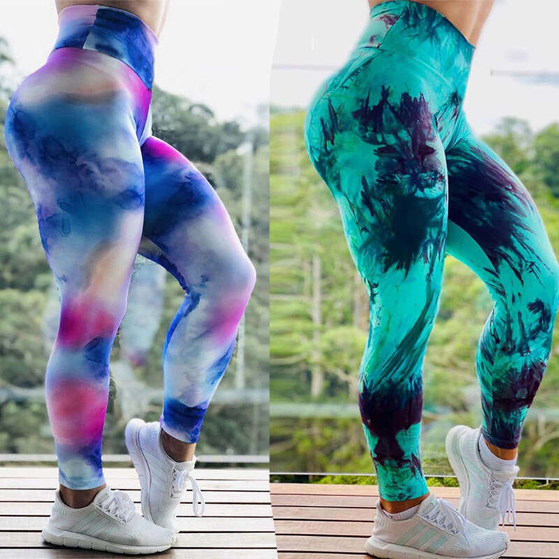 Women Yoga Pants Knitted Digital Printed Yoga Suit Women S Pants Leggings