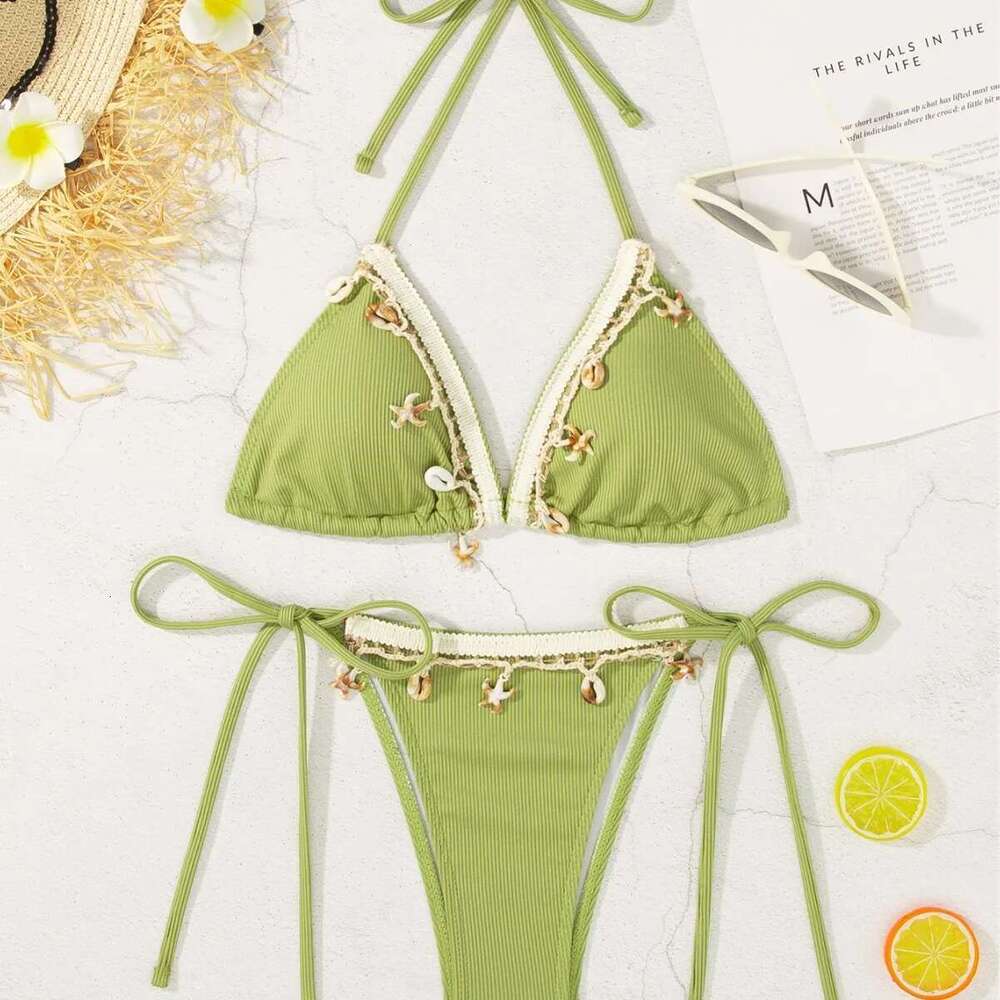 Peachtan thong push up beach swimwear 2 piece swimsuit 2025 bikini bathing suit summer women beachwear