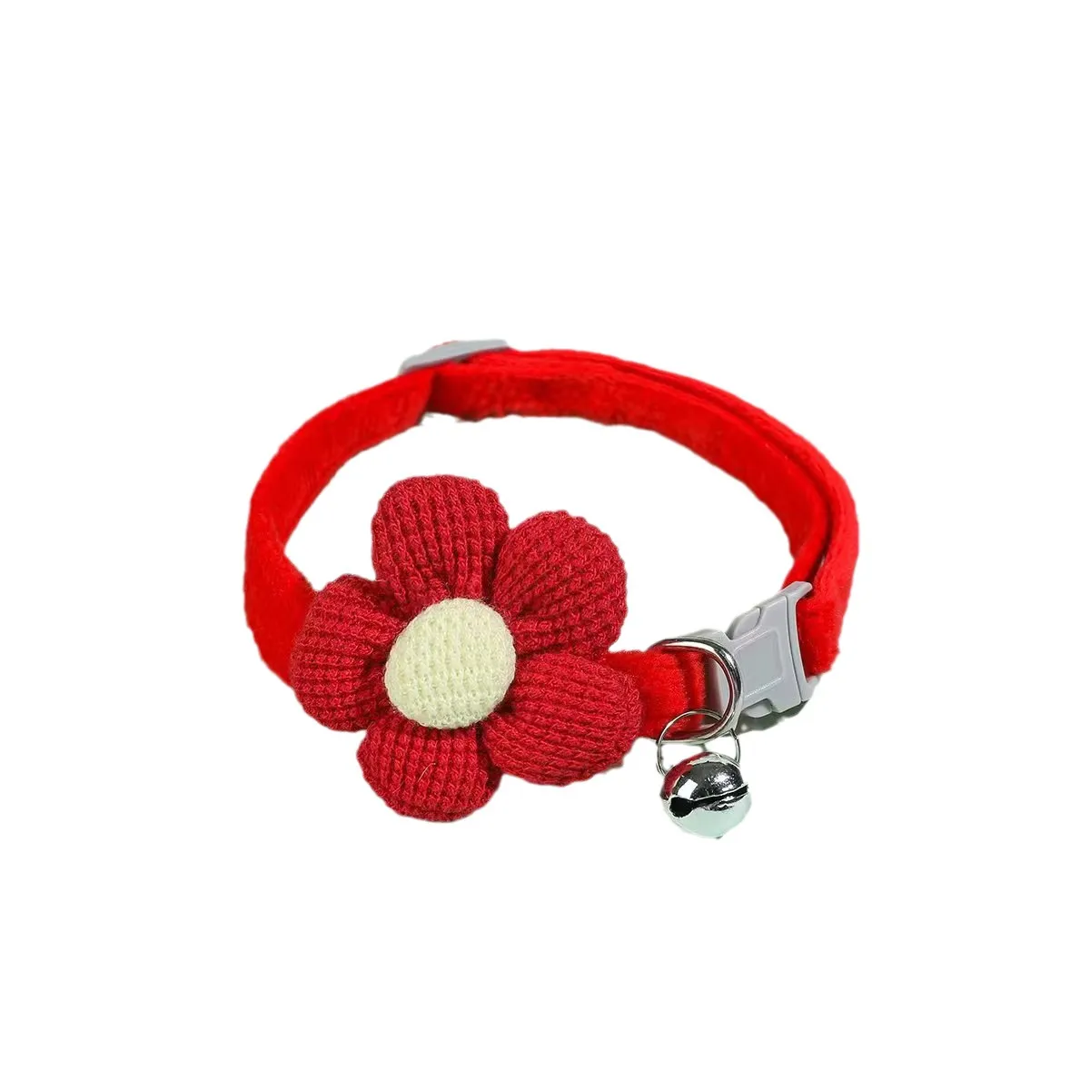 New pet supplies dog collars plush flower angel wing collars cat bell collars pet cat dog universal cute collars