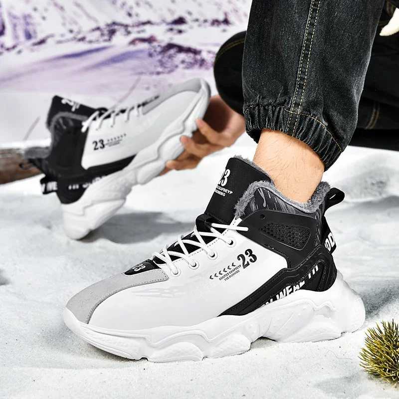 men boots 2024 New Winter Slippers Warm Men Shoes Waterproof Non-Slip Plush Sneakers M tenis shoes Boots Men Sneakers Winter Z250326