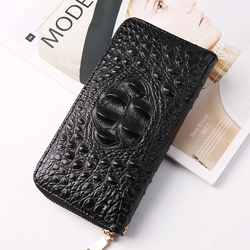 Wallets Crocodile Pattern PU Leather Men's Long Zipper Wallet Male Clutch Bag Men Handbag Mobile Phone Card Holder Purse