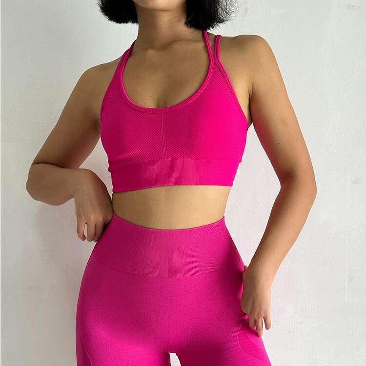 Women Yoga Pants Peach High Waist And Hip Lifting Exercise For Women Gather Shockproof Speed Drying Yoga Clothes Running Trippants Fitness Two Piece S