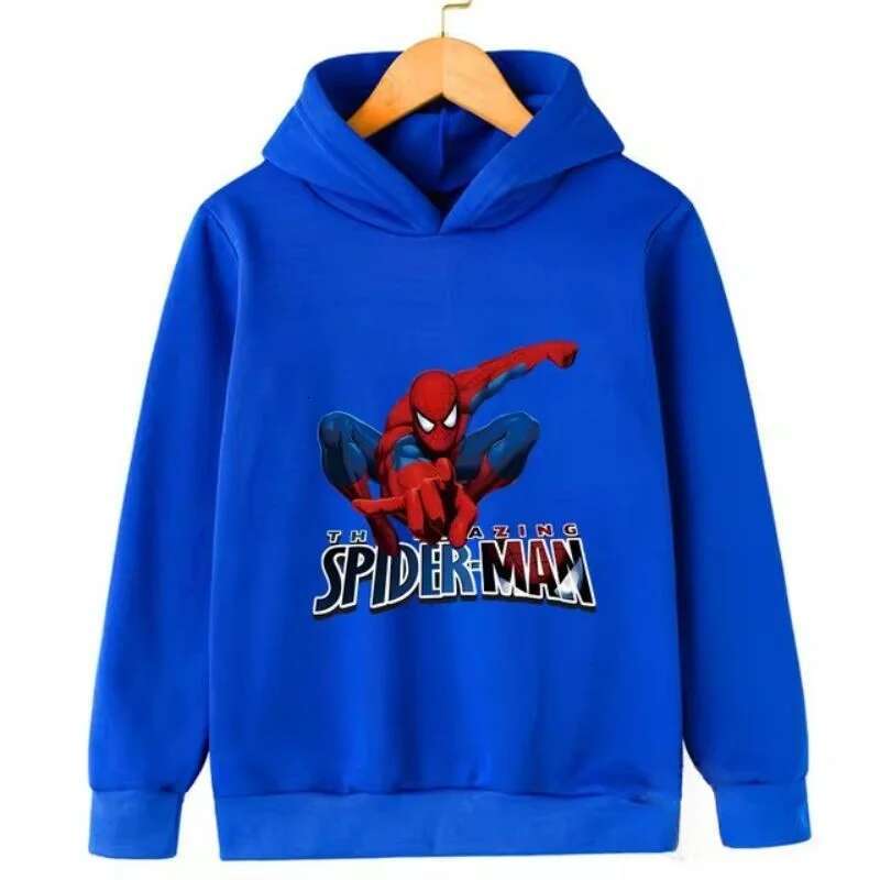 Ddmyshoesvip Children Hoodies Pullover Cartoon Spider Man Printed Kid Casual Tops Spring Autumn Boy Girl Clothing Fashion Sweatshirts