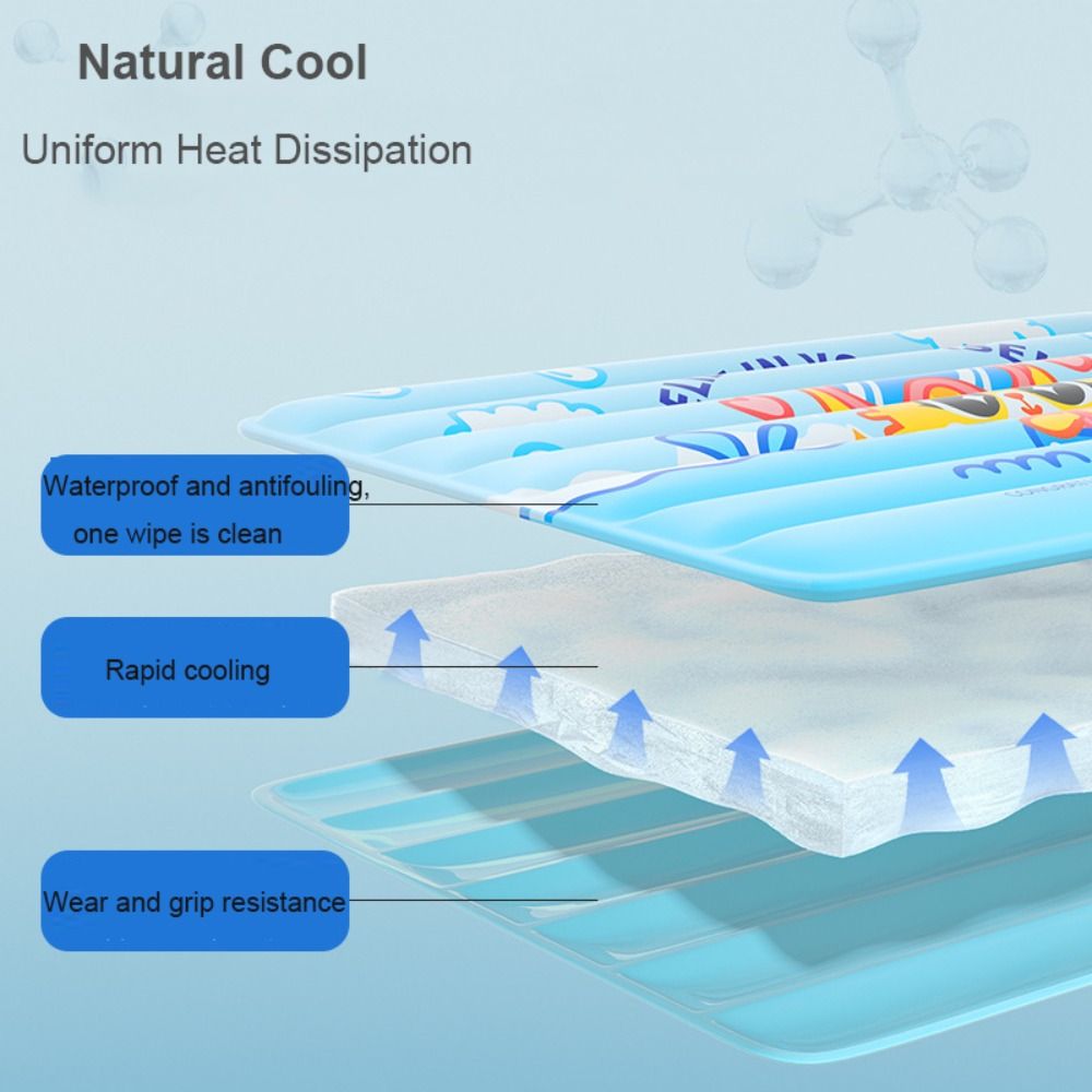 Washable Dog Cooling Mat Comfortable Moisture-proof Breathable Cat Sleep Cold Bed Soft Puppy Ice Blanket Corgi - view 4