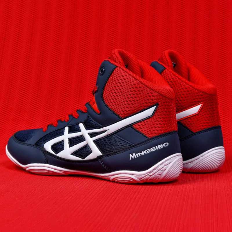 New Arrival Professional Boxing Shoe Competition Training Mens Wrestling Shoes Fighting Sanda Weightlifting Squatting Shoes Z250327