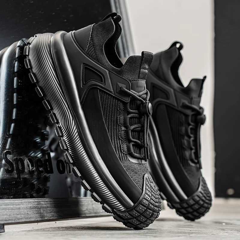 2025 mens outdoor waterproof camping anti slip sports shoes for hiking mens casual lightweight lace walking shoes Y250325
