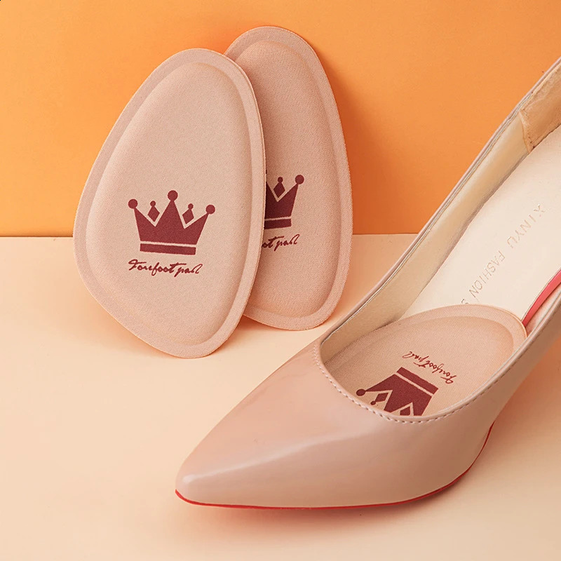 4pc Forefoot Pad High Heels Nonslip Pain Relief Insert Half Insoles Round Toe Cushion Foot Care Pads 250306