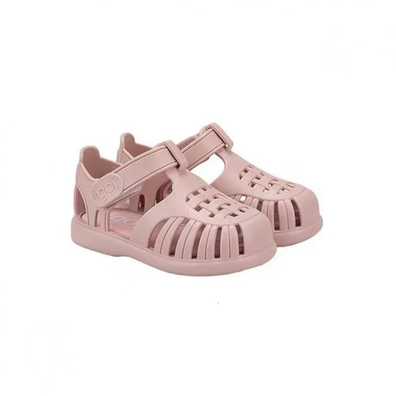 Classic Childrens Summer Roman Sandal Fashion Casual Kids Boys And Girls Beach Sandals Solid Color Baby Shoes 250326