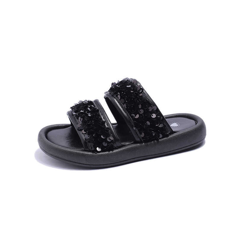 Slipper Girls Sandals 2024 Elegant Princess Slippers Can Be Outdated Summer Fashion New Childrens and Little Girls Fashion Sandals S25326