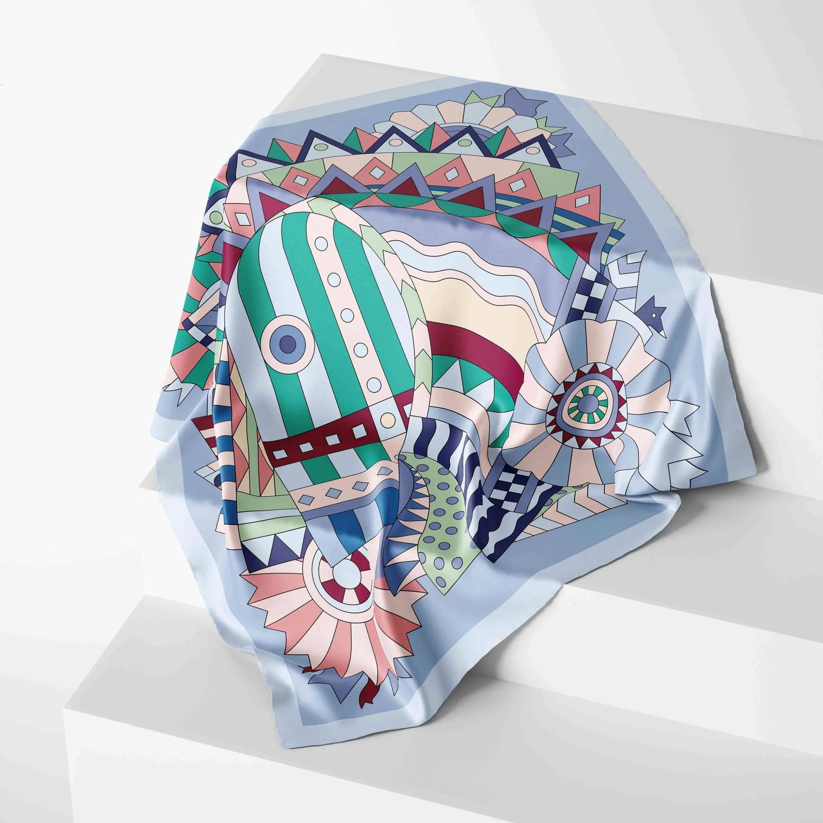 70cm*70cm Fashion Kerchief Summer Chiffon Scarf For Women Bandana Scarves Foulard Viscose Autumn Female Wrap Shawl 250322