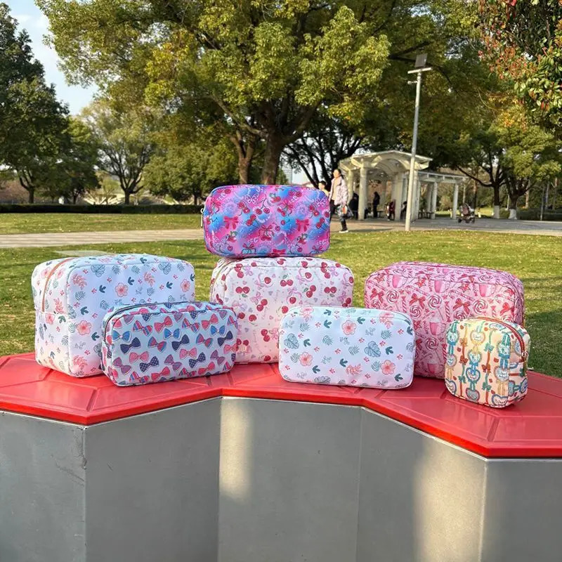 y ner bag floral printing cosmetic personalized nylon toilet box travel cleaning agent sales 250326